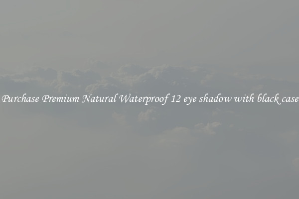 Purchase Premium Natural Waterproof 12 eye shadow with black case
