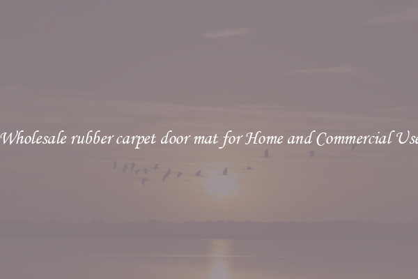 Wholesale rubber carpet door mat for Home and Commercial Use