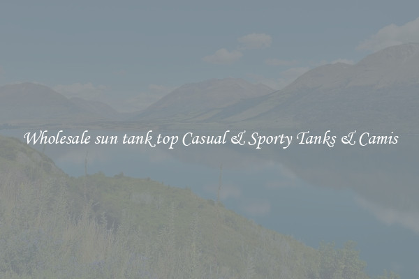 Wholesale sun tank top Casual & Sporty Tanks & Camis