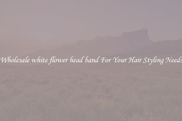 Wholesale white flower head band For Your Hair Styling Needs