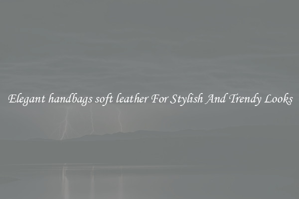 Elegant handbags soft leather For Stylish And Trendy Looks