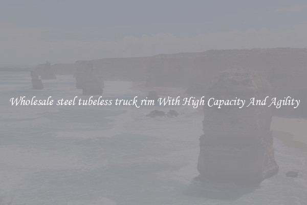 Wholesale steel tubeless truck rim With High Capacity And Agility