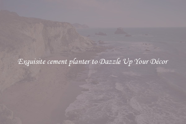 Exquisite cement planter to Dazzle Up Your Décor 