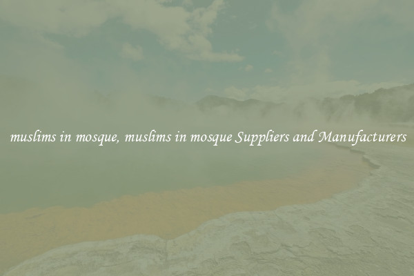 muslims in mosque, muslims in mosque Suppliers and Manufacturers
