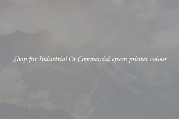 Shop for Industrial Or Commercial epson printer colour