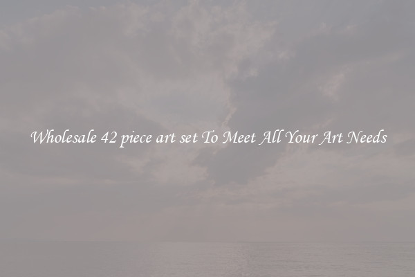 Wholesale 42 piece art set To Meet All Your Art Needs