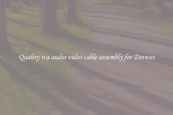 Quality rca audio video cable assembly for Devices